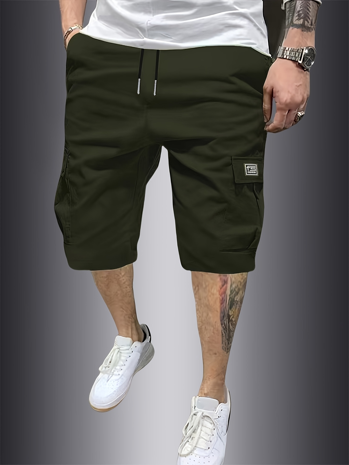 new cross border mens cargo work shorts with multiple pockets casual fashionable outdoor hiking shorts for men