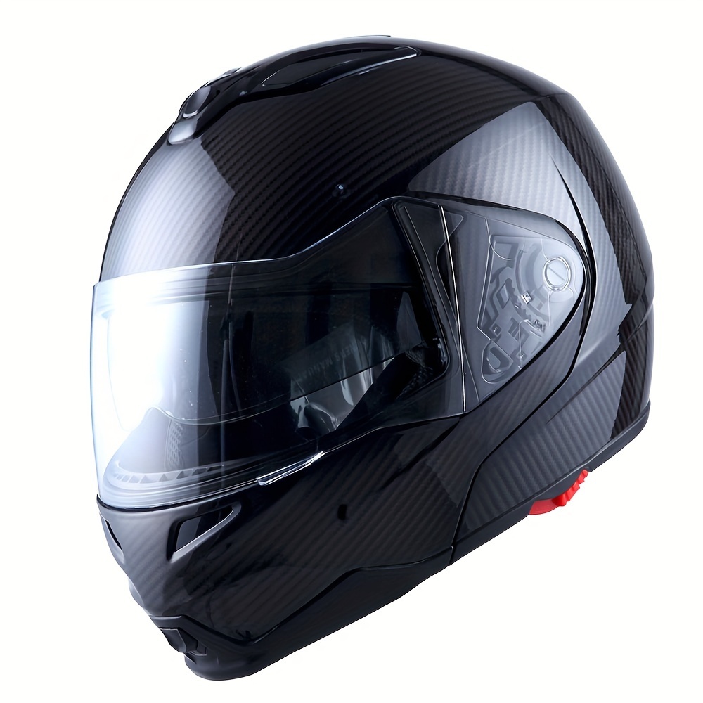 Motorcycle Modular Flip Up Dual Visor Sun Shield Full Face Helmet