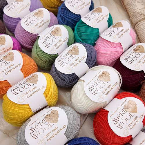 pack de 10 laines mérinos, 50g , douces et chaudes pour et crochet, 90% laine mérinos, 10% polyester, couleurs assorties, pour pulls, manteaux, écharpes, chapeaux, châles & gilets, 500g total