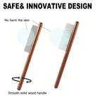 3 pack solid wood cat combs stainless steel teeth for rabbit massage flea lice comb removes mats and loose fur grooming comb for small medium pets