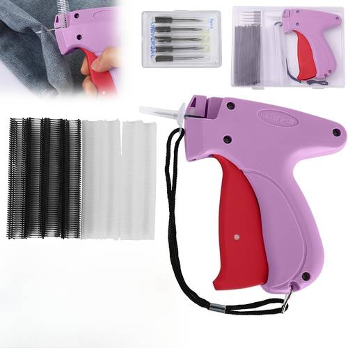 1pc quick clothing fixer tagging gun for clothes handheld tag gun with 5 needles and 1000pcs barbs hang price fabric garment label