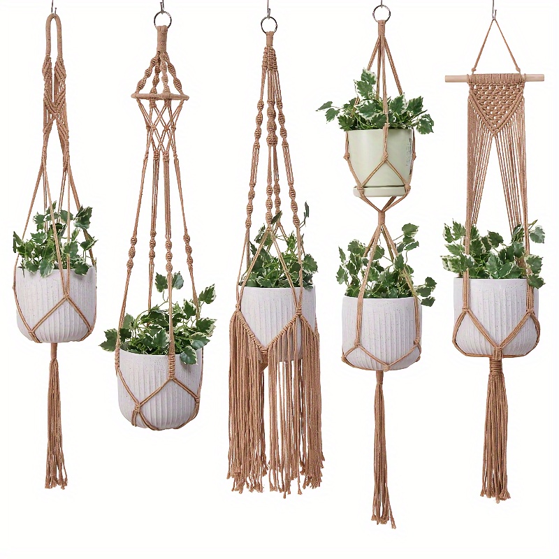 

5pcs Macrame Hangers Tassels - For & Decor, ( & Not Included)