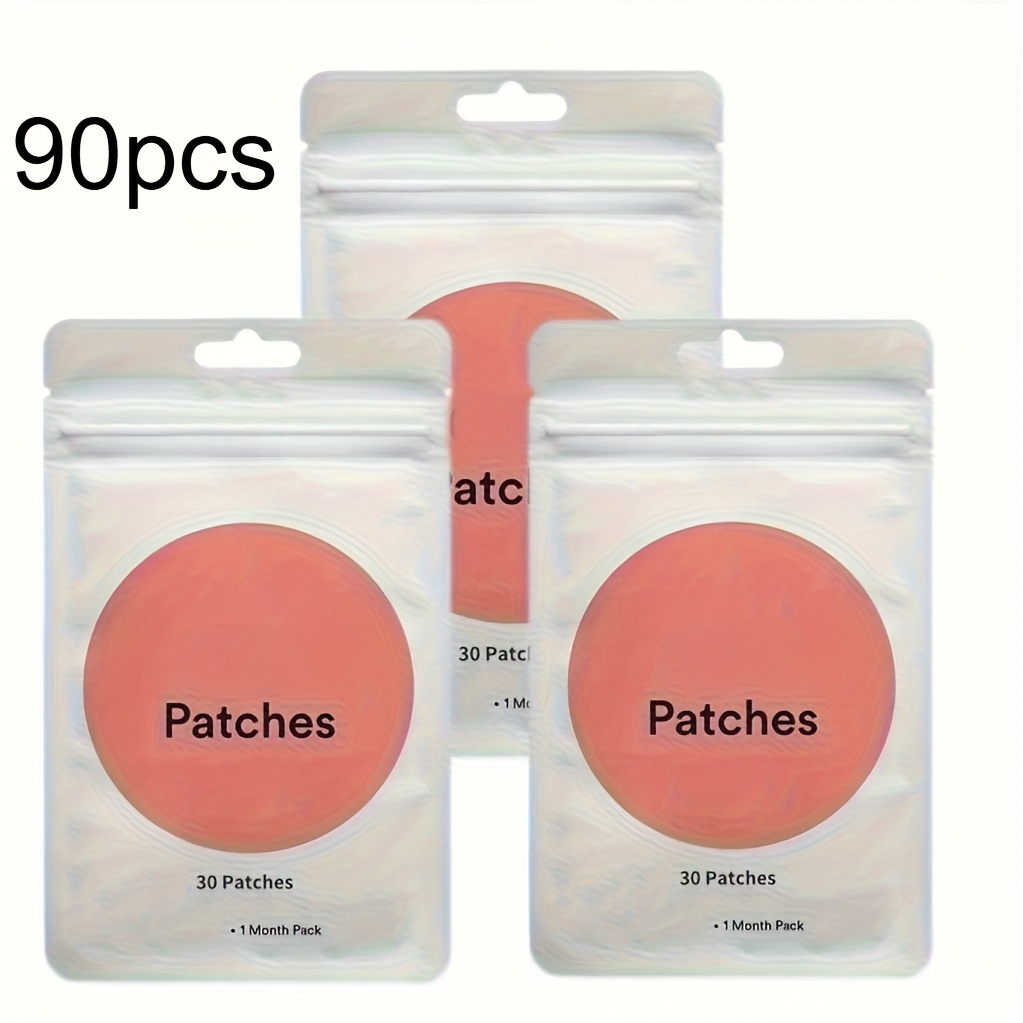 TEMU 90pcs Vegan 8-hour Body Patches With , Tar, Chromium, & Ginger - High-quality Nutritional Supplements For Energy, Focus & Muscle Support,