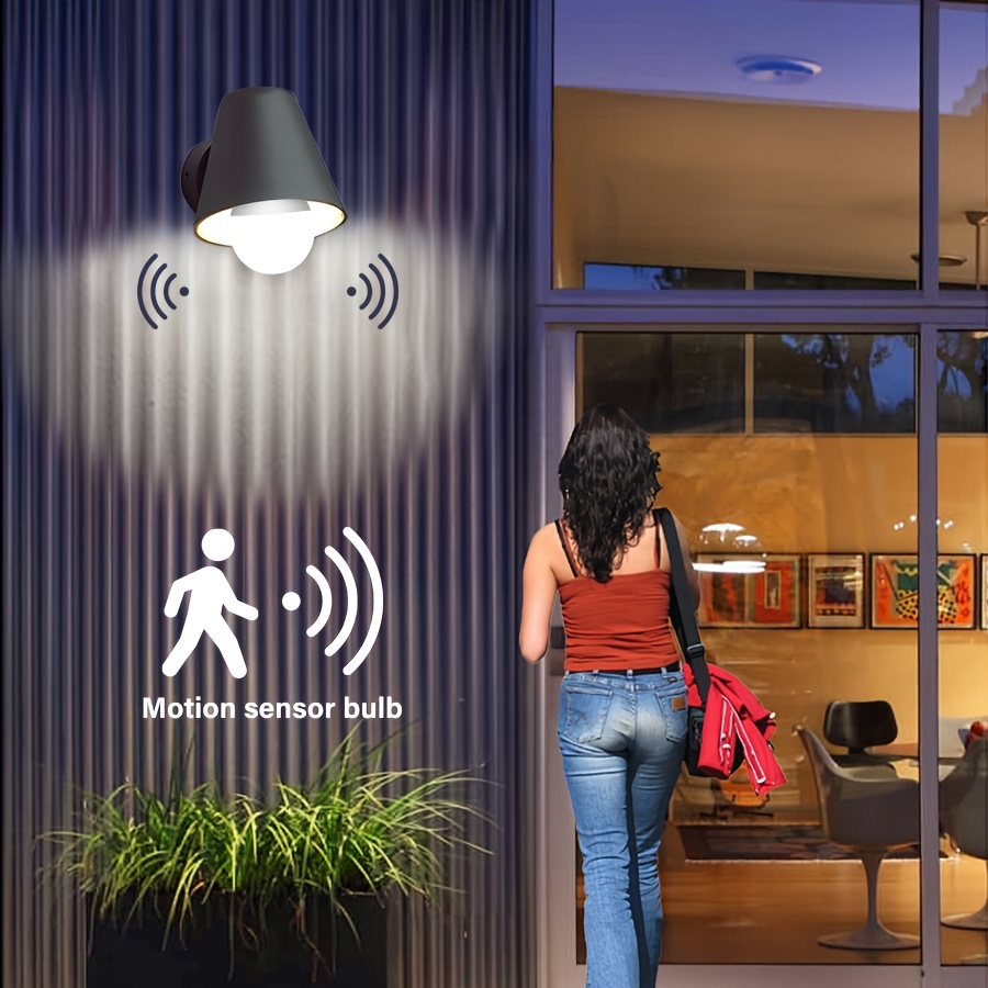 Energy Motion Sensor Bulb, 9W (60W Equivalent), Indoor Automatic Activation, A19, E26, 6000K Twilight to Dawn Safety Light, Suitable for Entryway, Porch, Stairs, Hallway, Pack of 1, Motion Sensor Light Indoor, Porch Illumination, Sleek Bulb Design, Durable Bulb, Energyefficient Bulb, Home Security, Minimalist Bulb, Longlasting Bulb, Motionactivated Bulb, Homeowners