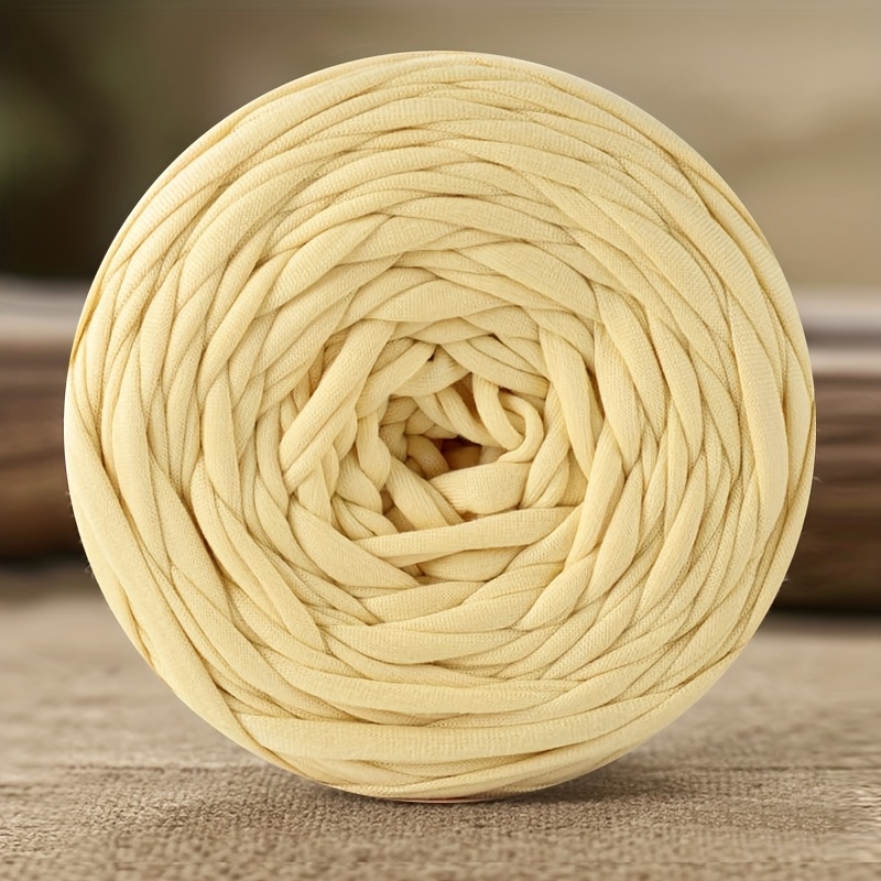 TEMU 1 Roll Of 280g Elastic Fabric Yarn, T-shirt Yarn, Woven Fabric Knitted Yarn For Crochet And Diy Woven Bags, Cushions, Handmade Crochet Projects,