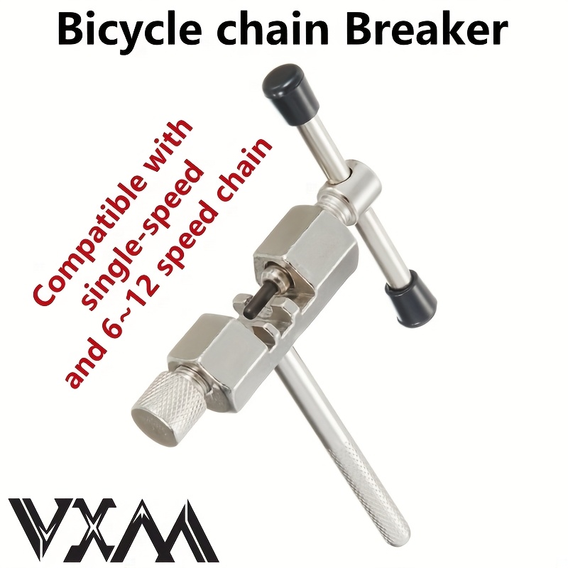 TEMU Mountain Bike Chain Cutter Carbon Steel Chain Remover Chain Breaker Road Bike Variable Speed Chain Disassembly Tool, Compatible With 6~12 Speed