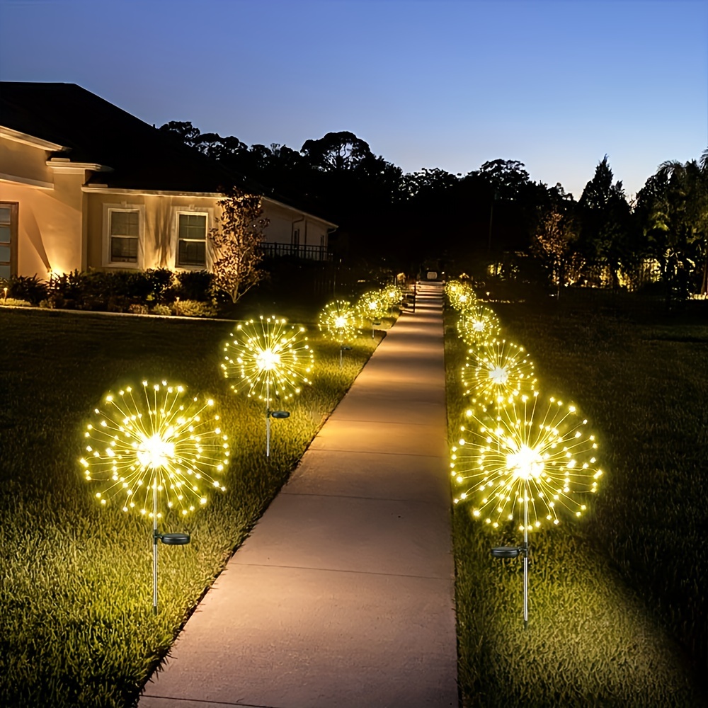 

Solar-powered Firework Garden Lights - 420 Led, 8 Modes, Waterproof For Outdoor Decor
