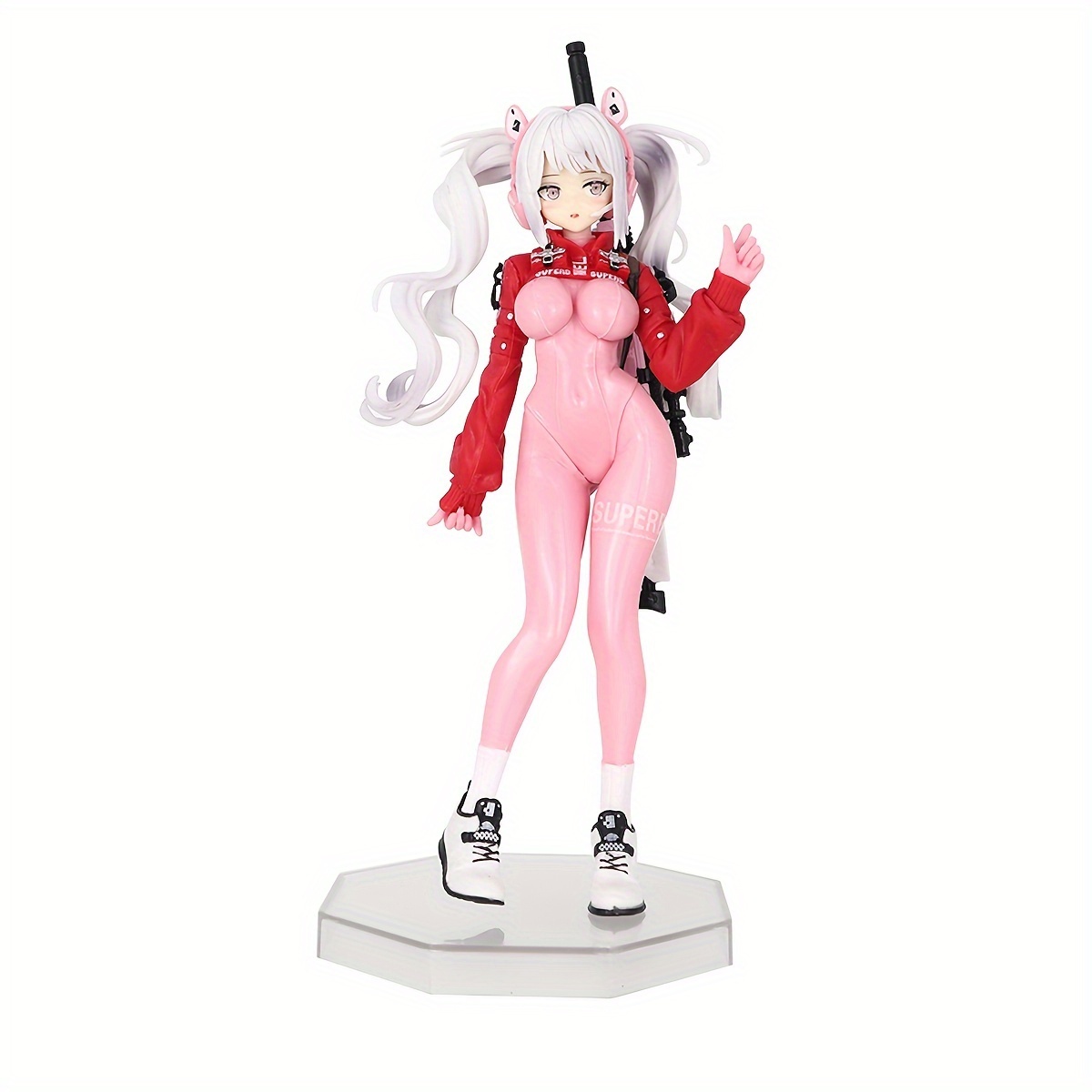 Seductive Pink Warrior Anime Figure 18+ PVC Collectible - Ideal Gift for Otaku, Perfect for Car, Home Decor, and Desktop Display