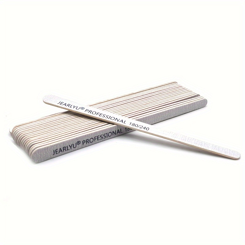 100pcs Professional Double-Sided Grey Sandpaper Nail File Set