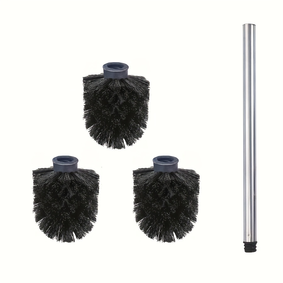 Image of 4/7/10pcs Toilet Brush Set, Toilet Bowl Brushes For Bathroom Toilet Brush For Toilet Scrubber Cleaning-black, Detachable Brush Head And Handle