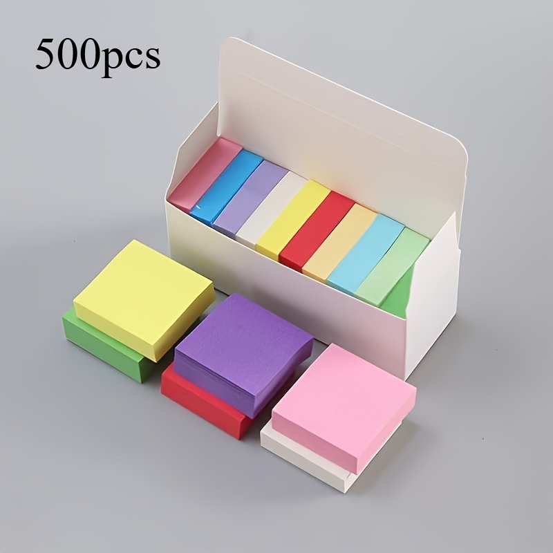 TEMU Stickynotespro 500- Assorted , -adhesive Notes For Messages And Reminders, 11 , Multiple For , School,