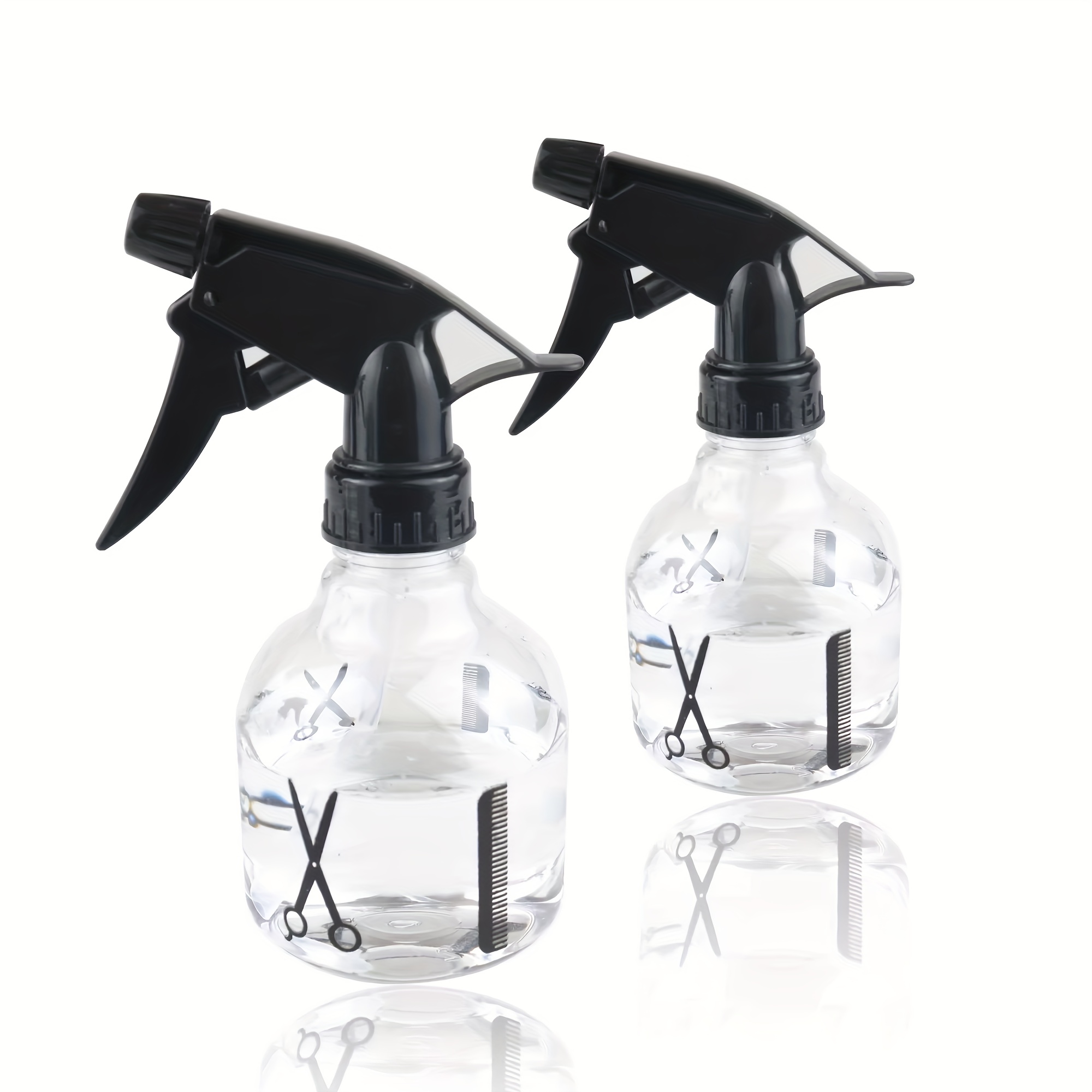 

Bouteille de Rechange Pour Coiffure À Motif de Ciseaux de 250ml, Flacon Pulvérisateur , Transparent Vide