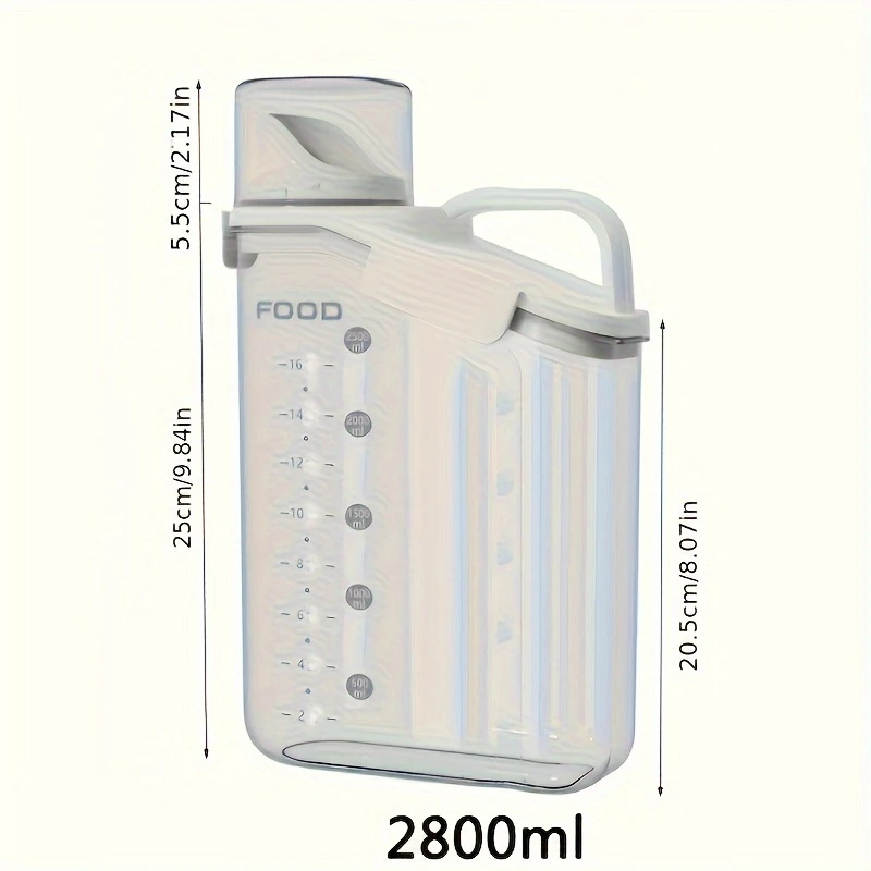 1pc airtight pet food storage container moisture proof transparent with measuring cup handle ideal for dry food organization durable pp material pet food organizer handleequipped container polypropylene construction details 3