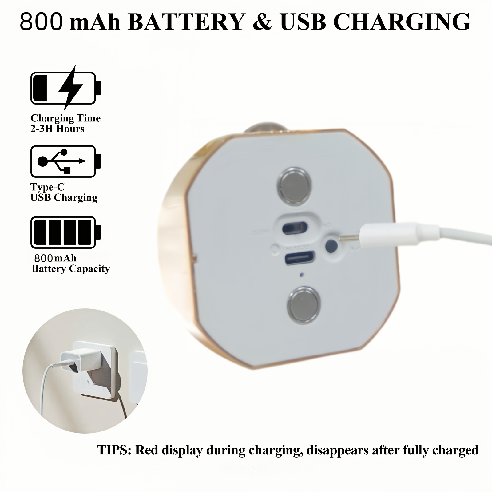 rörelsesensorlampa med usb laddning tvåvägsbrytare - Temu Sweden