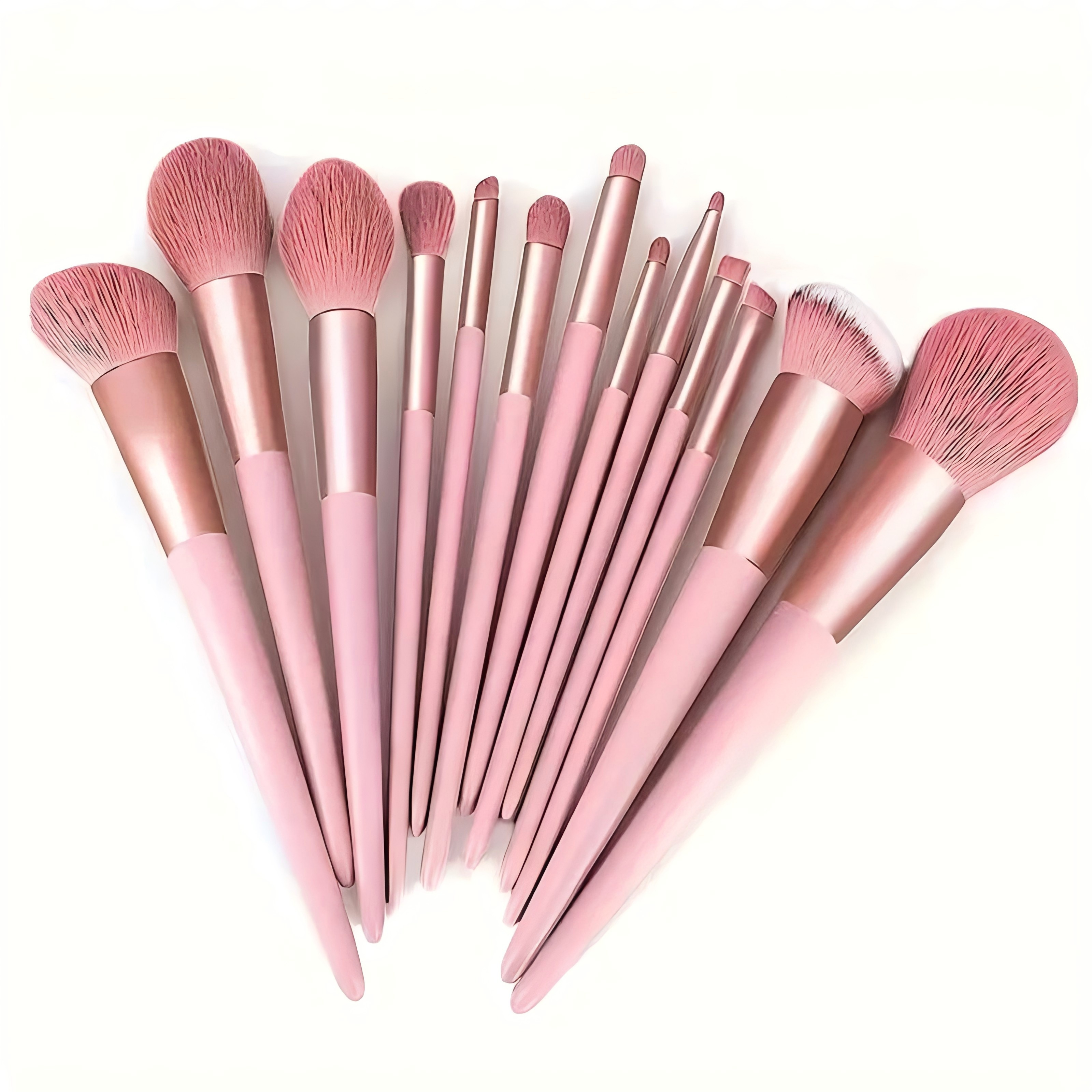 

Hypoallergenic Nylon Bristle Makeup Brush Set, Soft Foundation, Eyeshadow, Eyebrow, Lip, Kabuki Brushes, Abs Plastic Handle, For Types, With For Beginners & Professionals, Companion & Christmas Gift