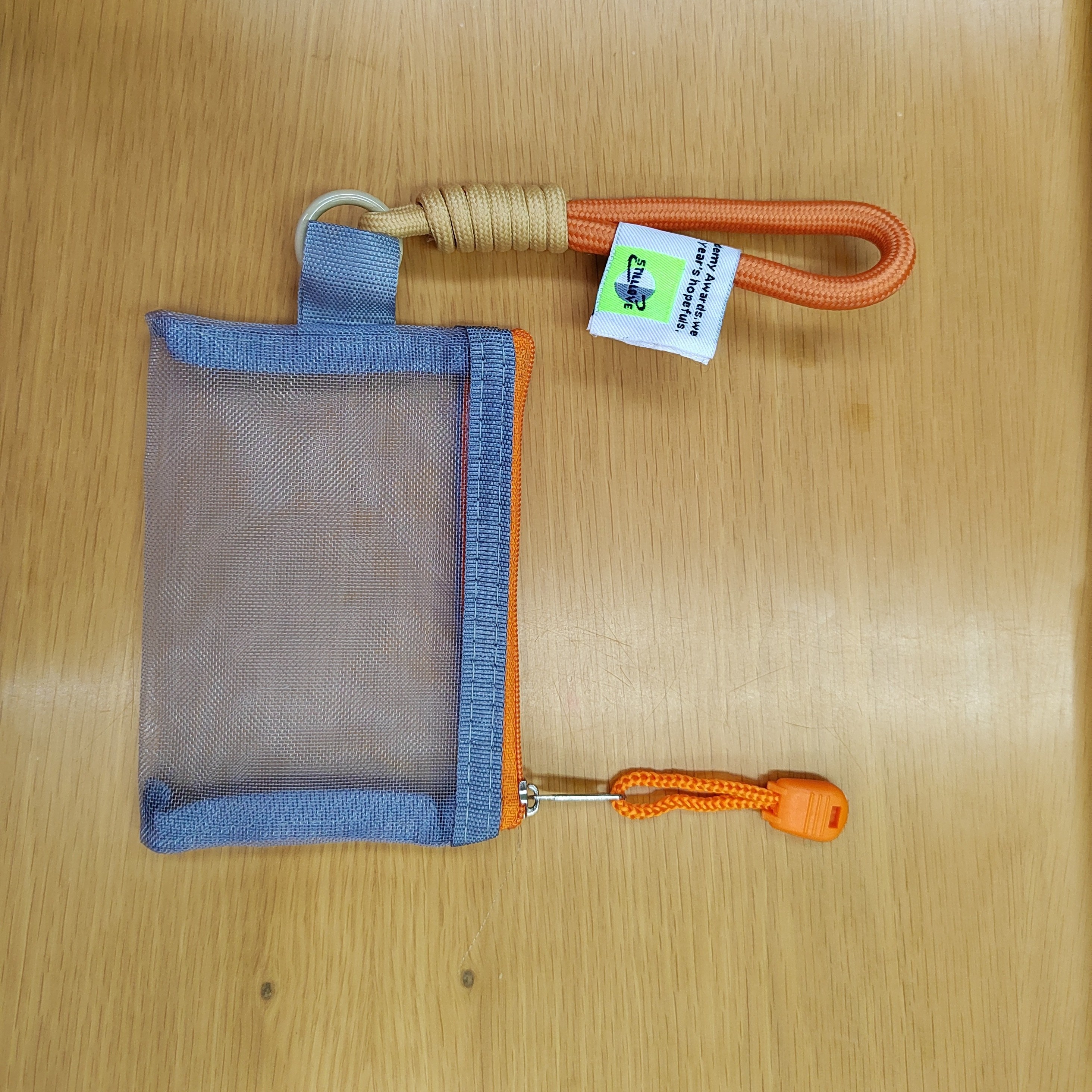 Transparent Mesh Metro Card Bag Key Small Storage Portable Anti-loss Bag Pendant