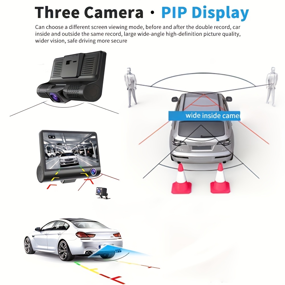 cámara de tablero   para automóvil   cámaras, 4.0 pulgadas, dispositivo de monitoreo de automóvil dvr, cámara de tablero de automóvil, grabadora de video automática   cámaras de carretera y   de 64gb 4