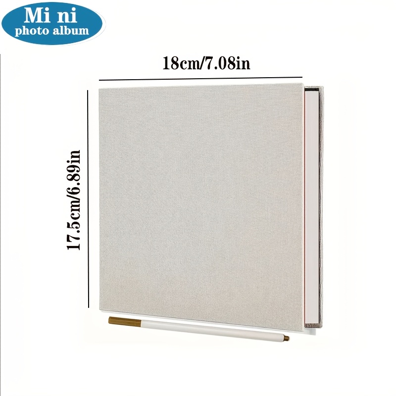 1 Photo Album Self-adhesive Album, Suitable For 2x3 4x6 Photo/picture Linen Cover Album, 20 Sheets/40 Blank Pages, Suitable For Family Weddings, Birthdays, Christmas, Anniversaries