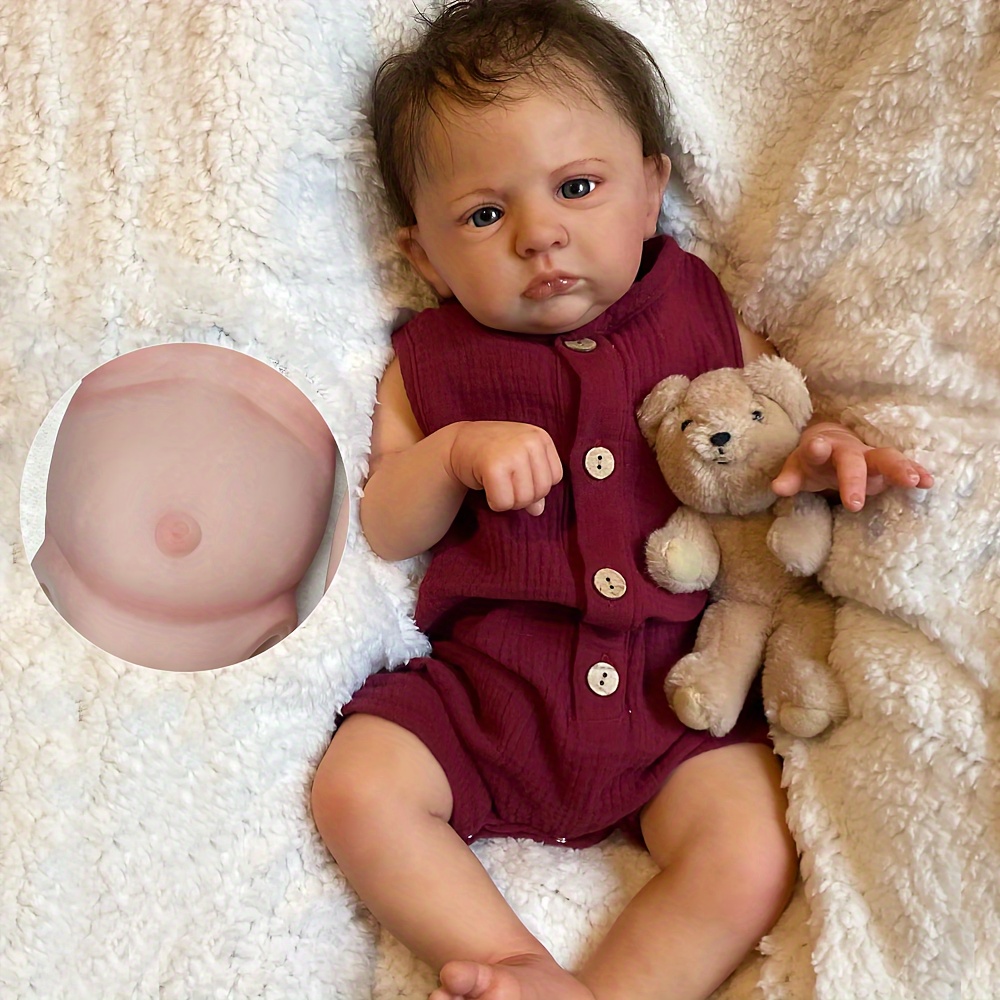 1pc 42cm closed eye boy girl Temu