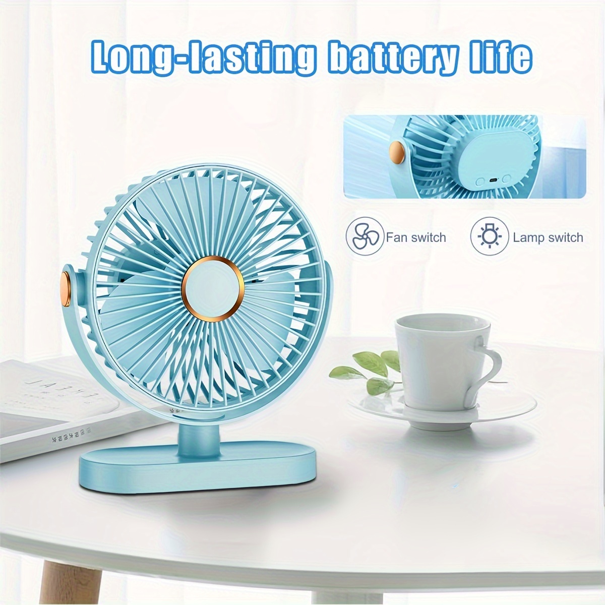 

Usb Desk Fan, Small But Powerful, Portable Quiet 5 Speeds Wind Desktop Personal Fan, Adjustment Mini Fan Table Fan For Better Cooling, Home Office Car Indoor Outdoor