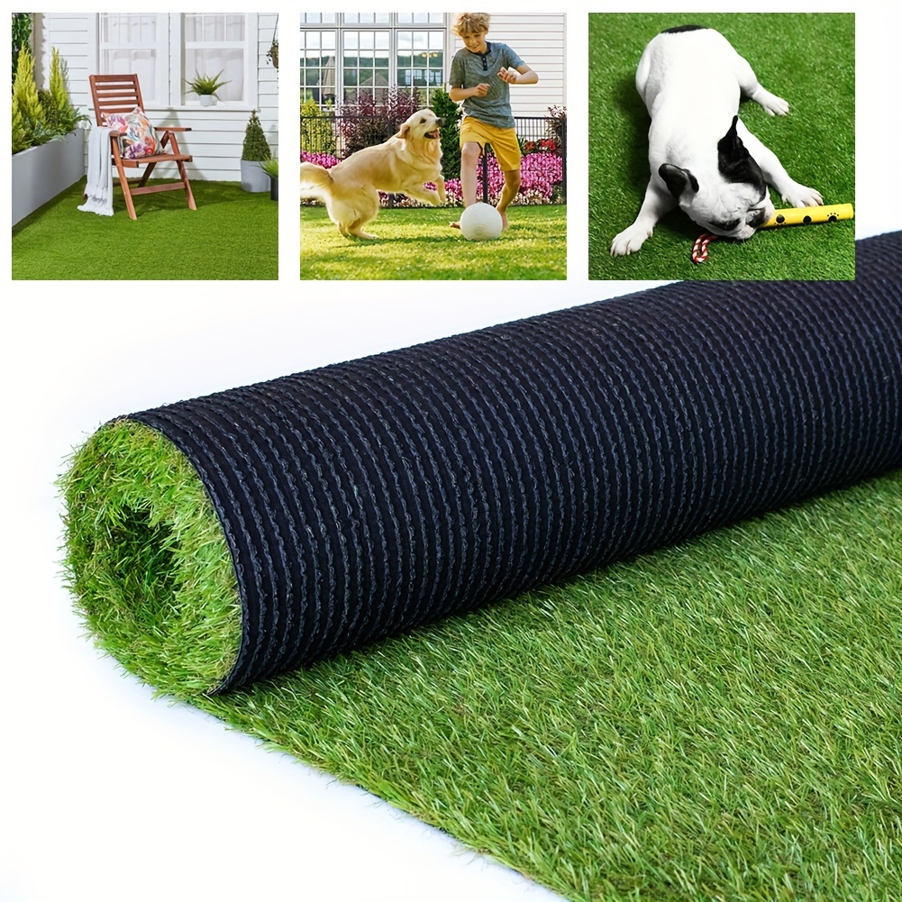 item picture artificial grass outdoor rug 0 8 inch realistic   synthetic grass carpet 20mm thick indoor outdoor grass lawn rugs landscape for pets patio garden