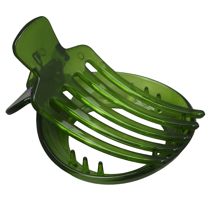 TEMU European And Round Hollow Hair Clip, High-quality And Drop-resistant Resin Oxford Hair Clip