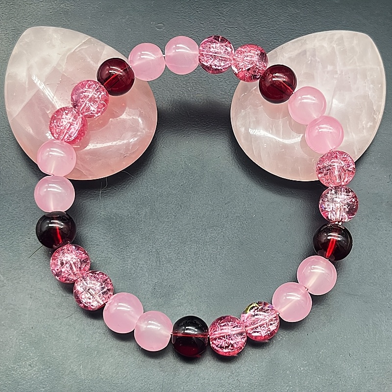 Three Color Pink Explosion Elastic Bracelet, Versatile