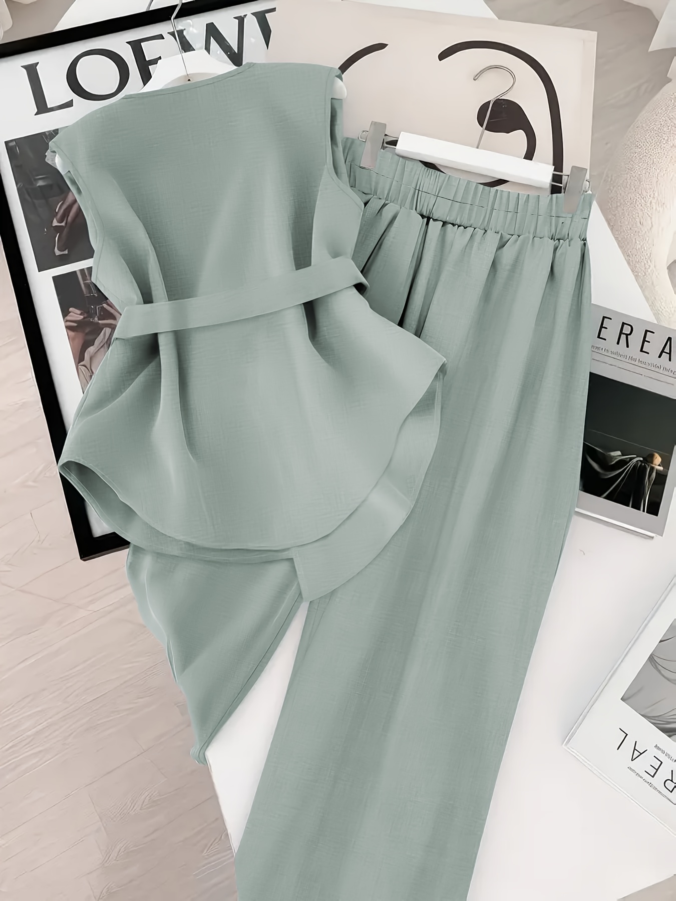 A Stylish Elegant Two Piece Outfit Women Featuring A Top