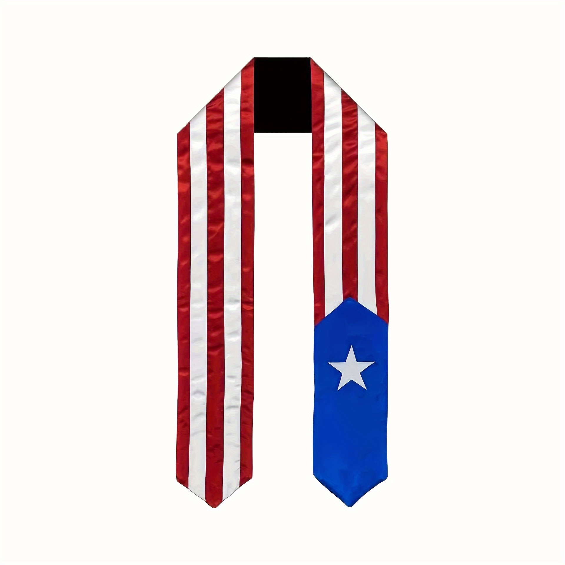 

1pc Puerto Flag Graduation Sash, 11.5*153cm, Puerto Rican Flag Stole For