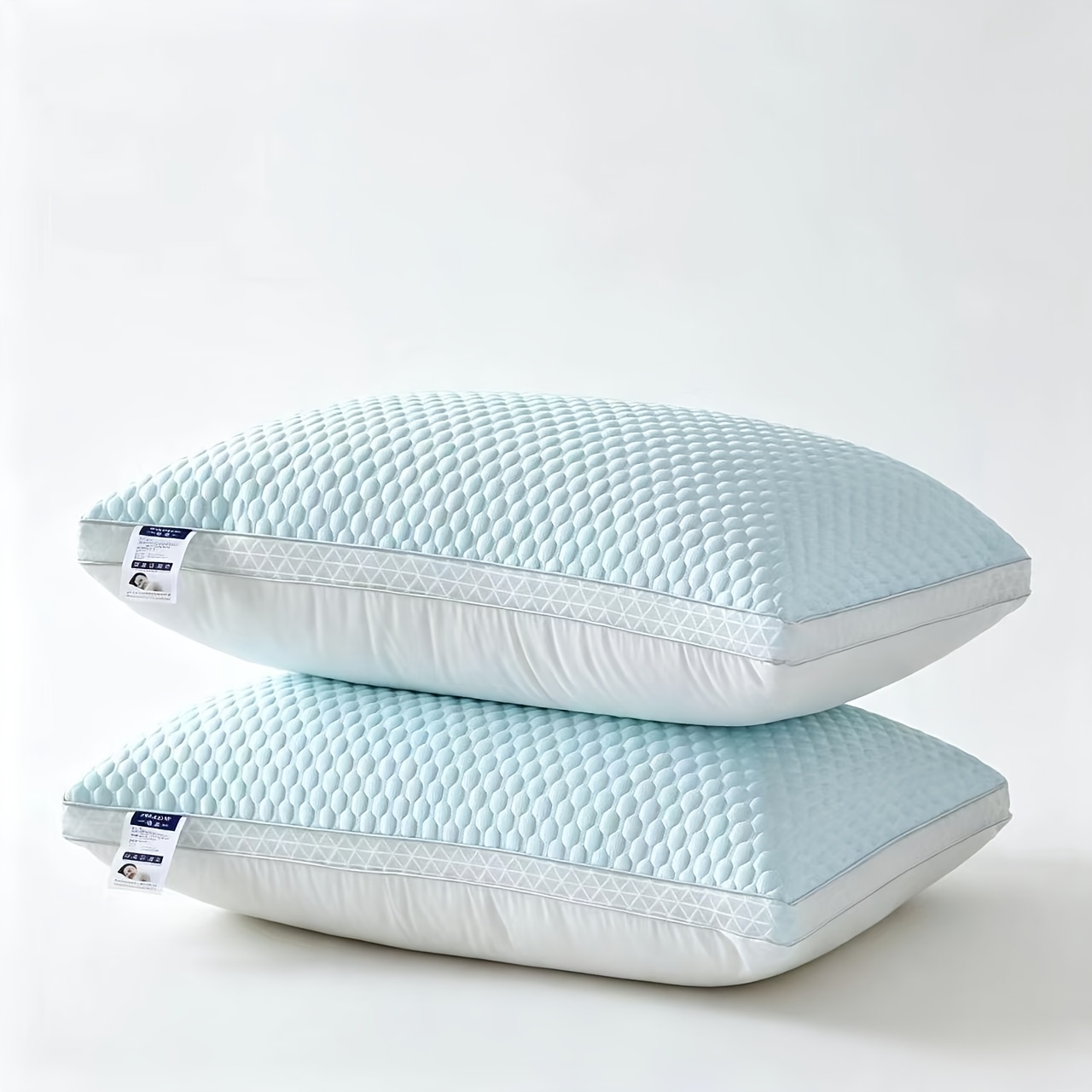 2pcs Cooling Breathable Tofu Pillows - Relax & Neck Support, For Home, Bedroom, Hotel - Gift, Christmas Present