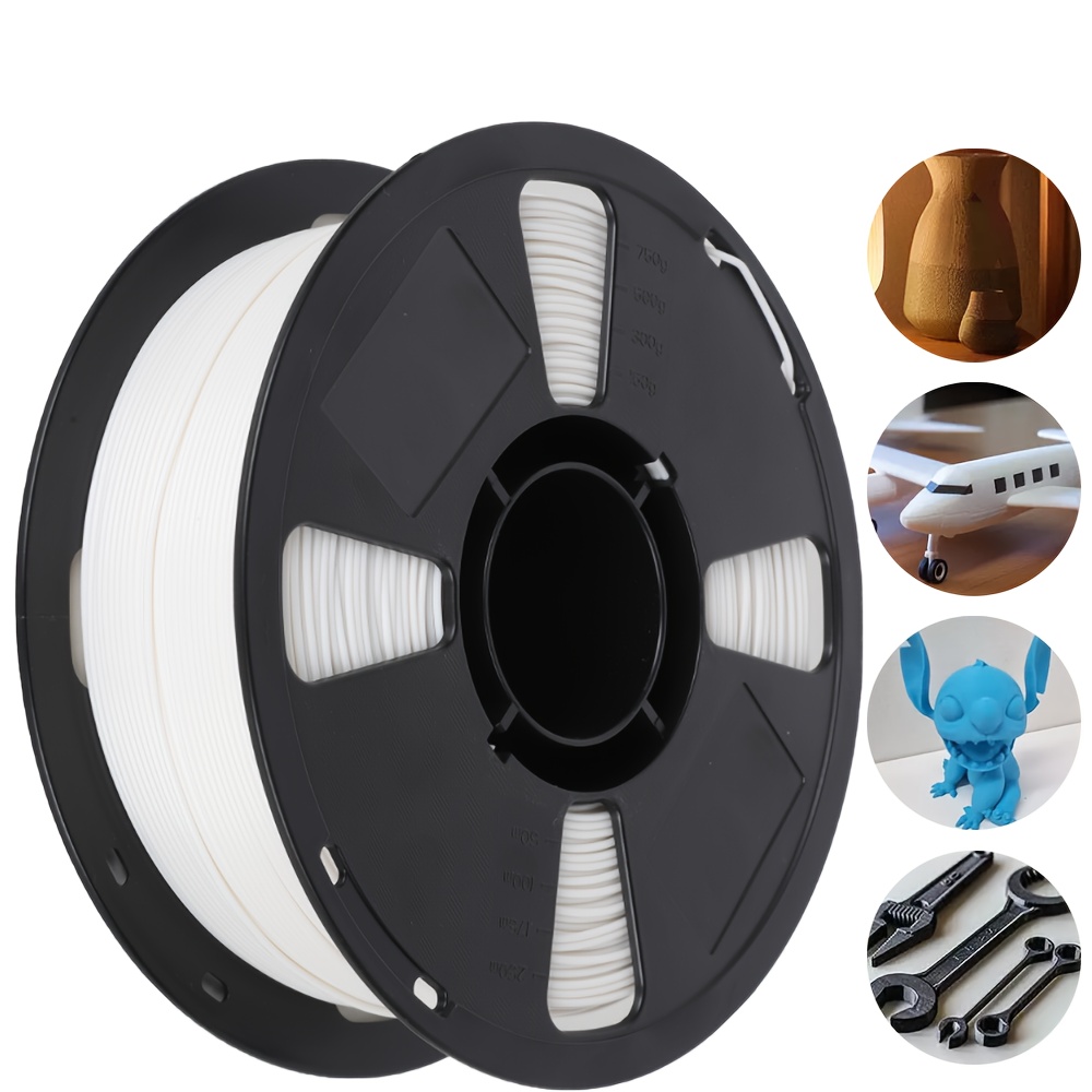 TEMU 1 Roll 3d Printing Filament, 1.2kg 3d Printing Material, Dimensional Accuracy, Smooth Printing, Bubble-free, 1.75mm Diameter, Ultra-tough Pla+