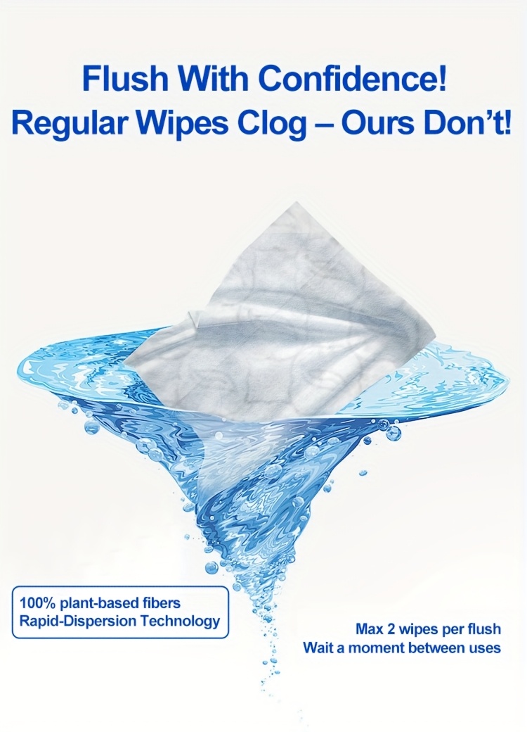 MIOSZZI Thickened Butt Wipes, Flushable Wet Wipes, XL Size Toilet Paper, No Alcohol, Quick-Dispersing, Unscented Toilet Wipes, Personal & Household Cleaning Wipes, Family Size, Local Warehouse
