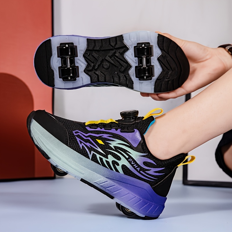 garçons et filles patins à roulettes chaussures tendance