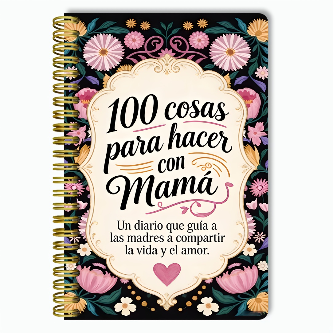 TEMU Cuaderno de 100 Días e Hija | Español con Área de Stickers de Fotos, de Días, de Recuerdos , de Fotos | Regalo Familiar , Papel de Línea,