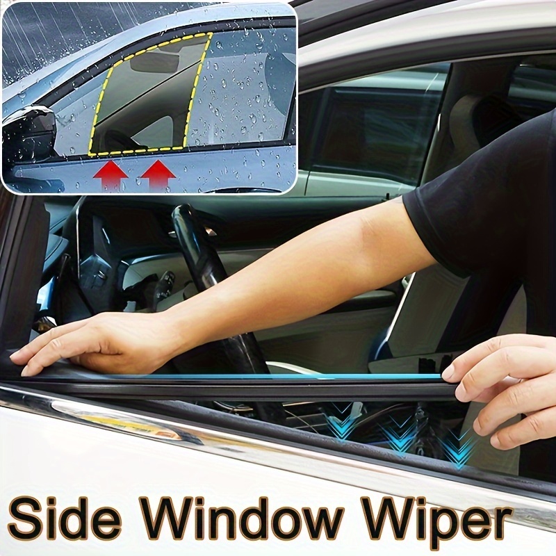 

2-pack Rubber Side Window Water Blades For Cars - Driver & Universal Fit, Water Wipers