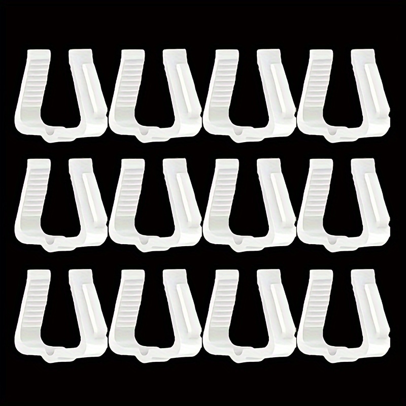 12pcs Christmas Light Clips, Plastic Gutter Hooks For String Lights, Holiday Decoration Fasteners For , Roofs And Outdoor Light Hanging