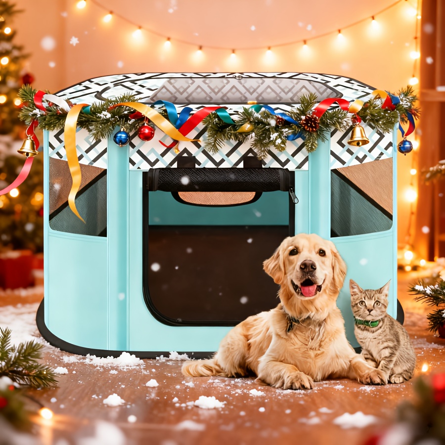 foldable cat tent breathable mesh cage cats kittens Temu