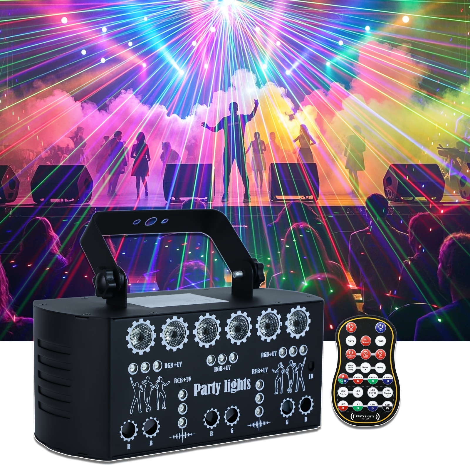 1pc Bar Bouncer Home Ktv Ambient Light Laser Light   Control Stage Light Disco Ballroom Nightclub Club Nightclub Party Wedding Performance for Labor Day Halloween Thanksgiving Black Friday Cyber Monday Decoration Suitable for Stage Lighting,   Thanksgiving