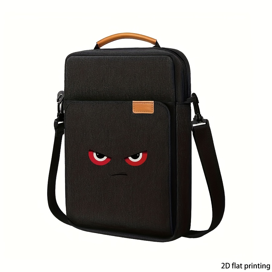 TEMU Eye Pattern Printed Tablet Laptop Single Shoulder Bag, Fashion Handbag - Large Capacity, Portable, Durable, Adjustable Shoulder Strap, Ideal For
