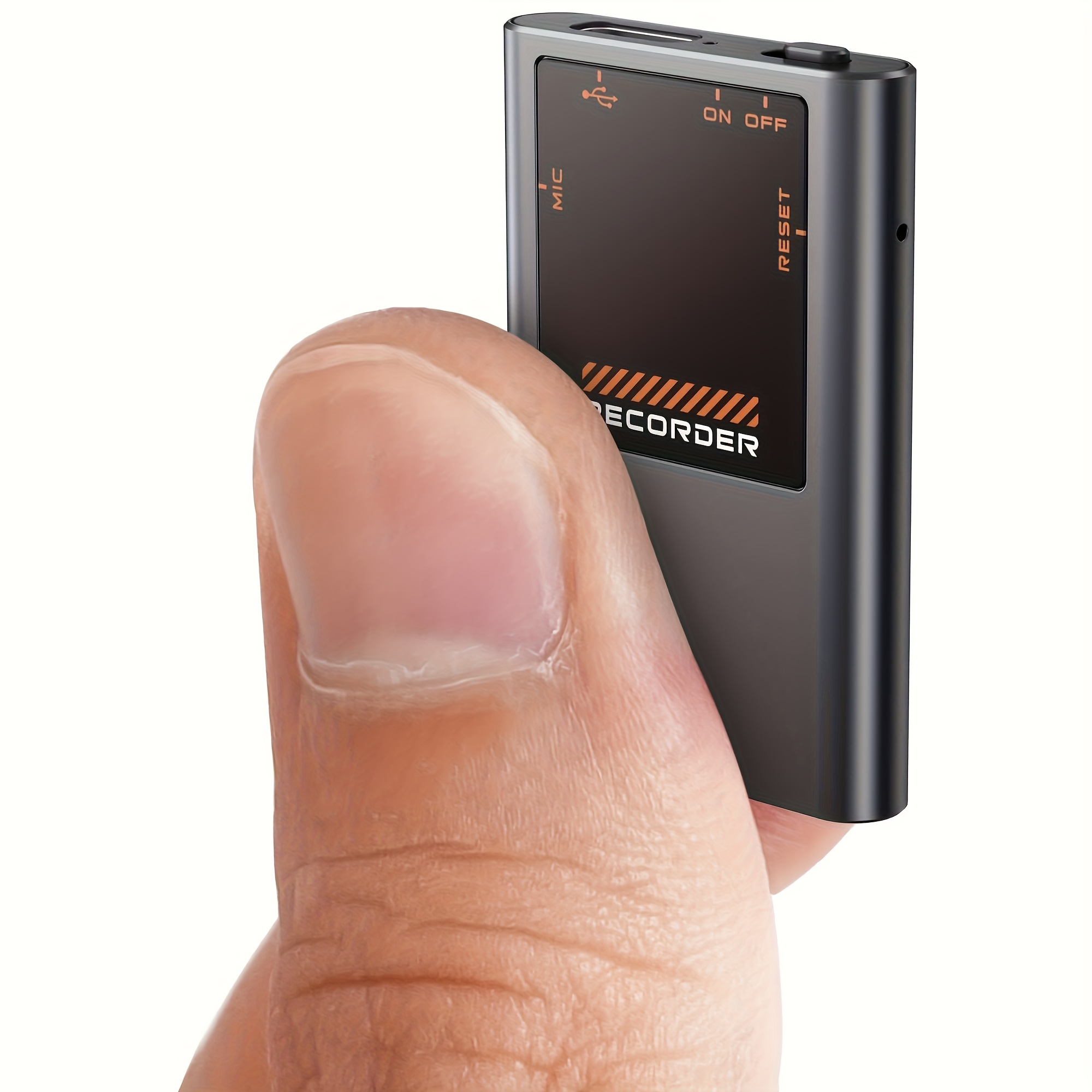 32gb 64gb   with lcd display rechargeable lithium polymer battery ai noise reduction   support wav mp3   to 750 hours recording time suitable for interviews meetings classroom use 0