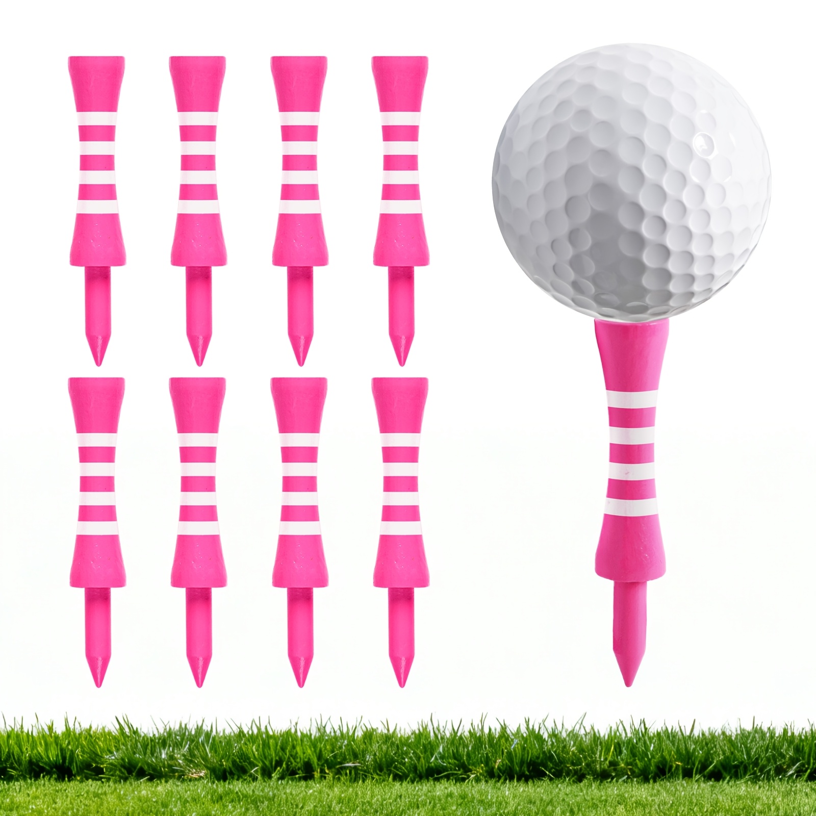 TEMU 30pcs Bamboo Golf Tees | Multicolor And | Tee | Standard Golf Tee