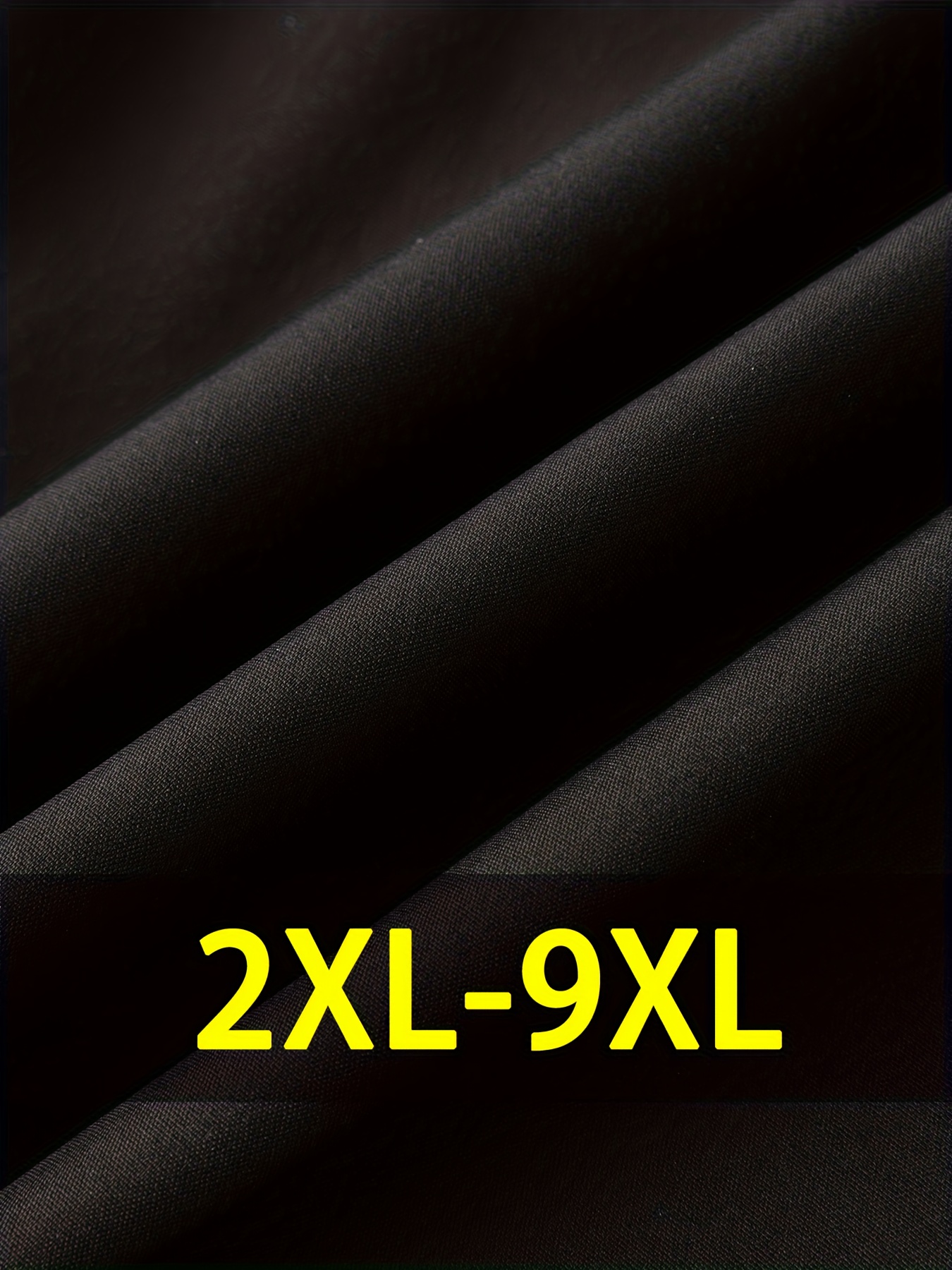 Men'S Plus Size Lightweight Summer Shorts - Stretchy, Breathable Fabric with Zipper Pockets, Casual Style, Solid Color, Sizes 2XL-9XL, PLUS SIZ