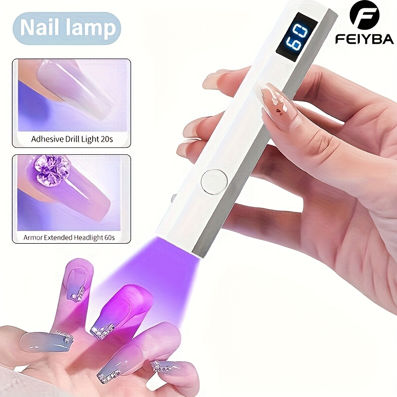 feiyba usb mini nail lamp portable   dryer with compact   for professional and home use suitable for   and pedicures   for   rechargeable