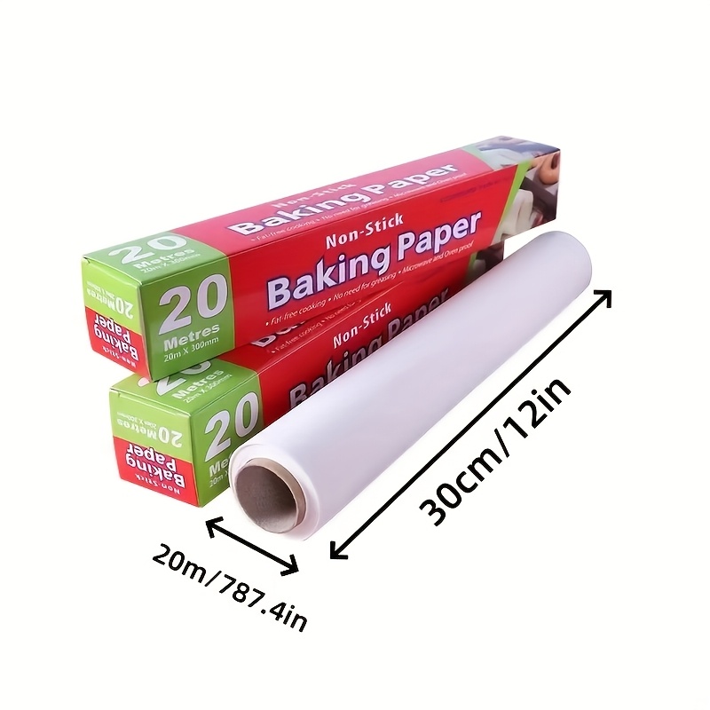 TEMU 1 Roll Of Thick Baking Paper, Oil-proof And Waterproof Baking Paper, Perfect For Baking, Ovens, Pizzas, Steaming - Household Kitchen Supplies -