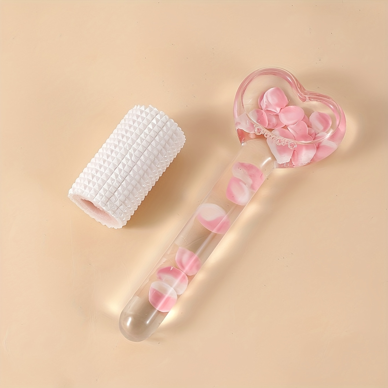 2pcs Facial Massage Heart Petal Massage Balls Facial