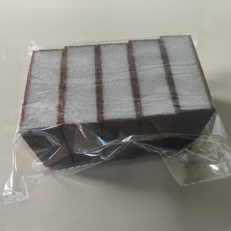 Image of 5pcs Kitchen Cleaning Sponges, Polyurethane Scrub Pads, For Dishes, Pots, Stovetops, Walls, And Household Stain Removal