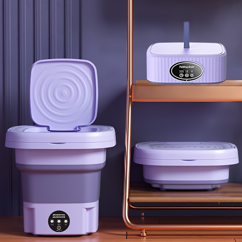 Foldable Portable Washing Machine With Spinner Mini Laundry