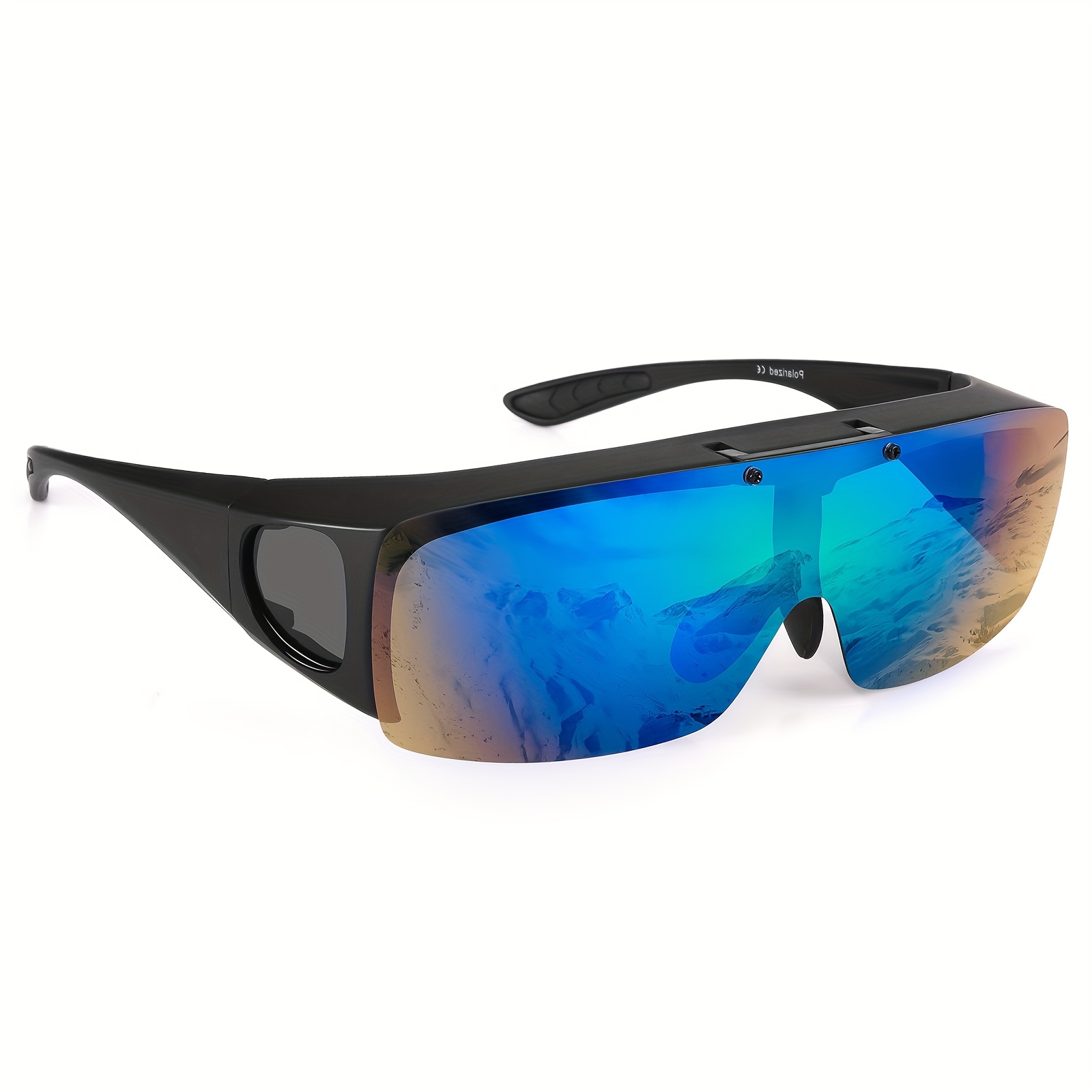 TEMU 100% Uv400 Cut Polarized Sunglasses | 5-layer Lenses Completely Block X Compatible With Over-sunglasses | Design Cycling/driving/outdoor