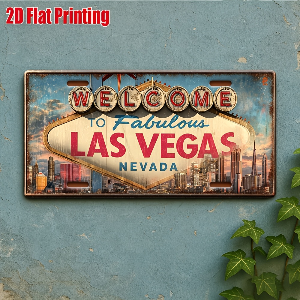 TEMU 2d Flat, 2d Flat Design, [2d Flat] [], 2d Flat Printing, 1pc, Vintage Metal Sign, For Decorative Use , Outdoor Wall Art 30.48 Cm * 15.24 Cm, Las