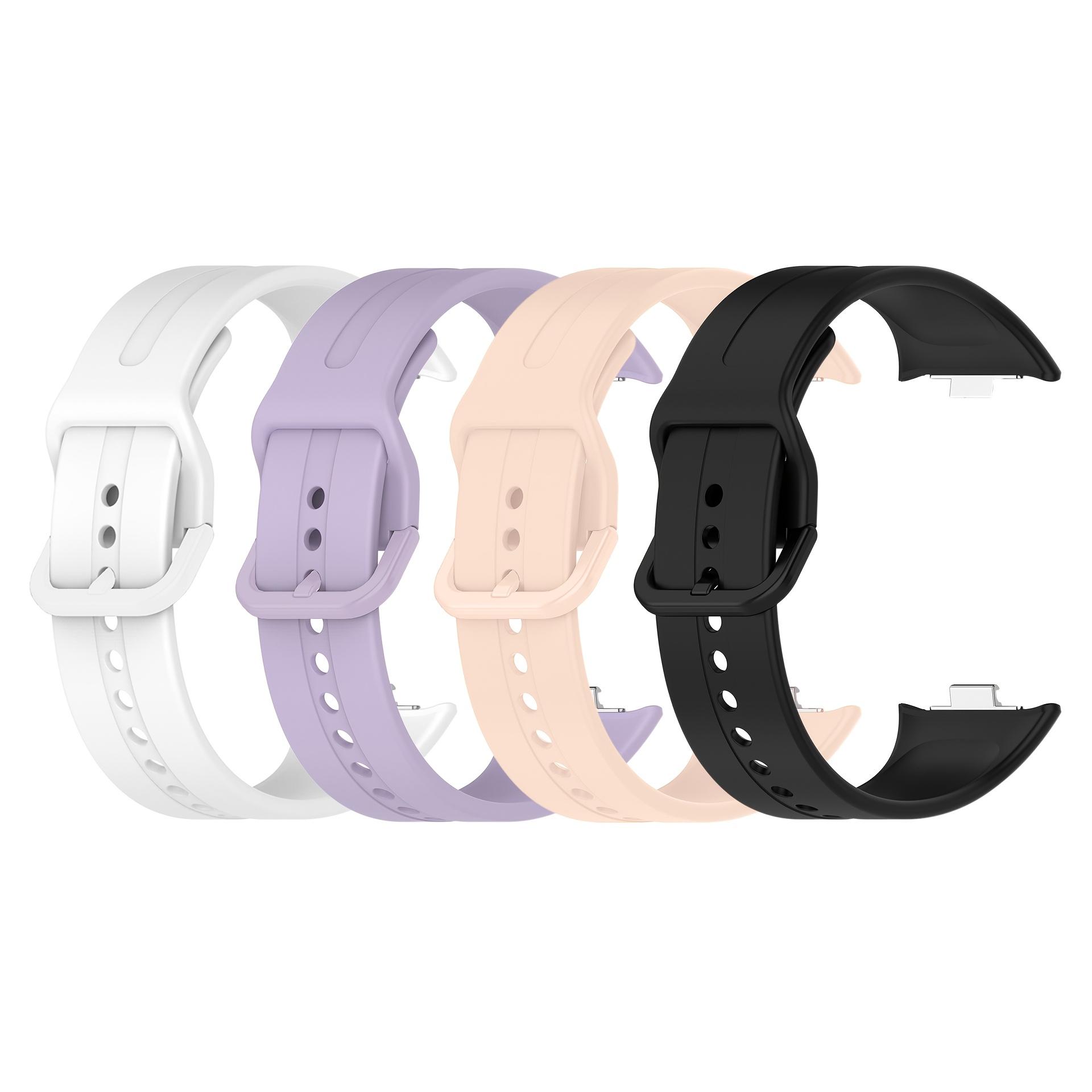 TEMU 4pcs Set Of Exquisite And Fashionable Solid Straps, Suitable For Redmi Watch 5 And Redmi Watch 4 Watch Straps For Men And Women, Suitable For